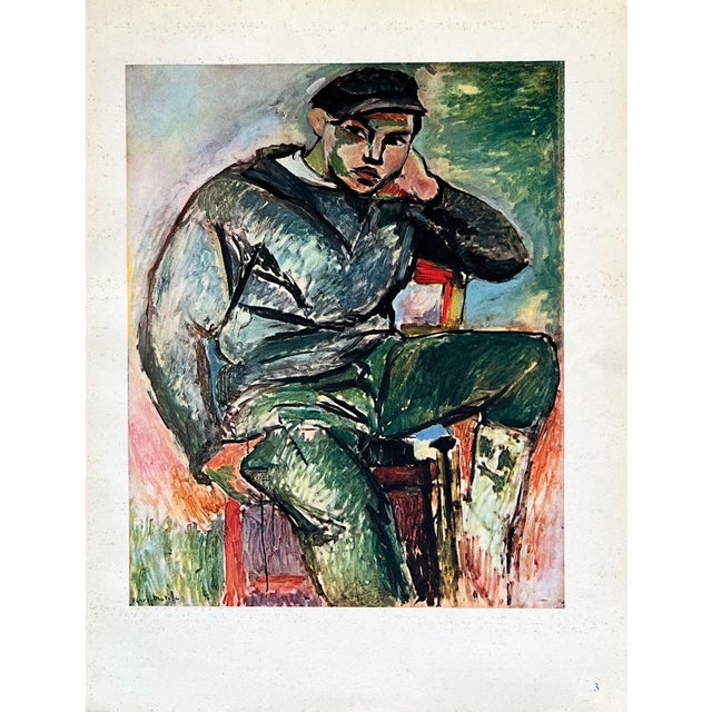 Abstract Henri Matisse Engraving 3 Young Sailor With Cap 1948 For Sale - Image 3 of 3