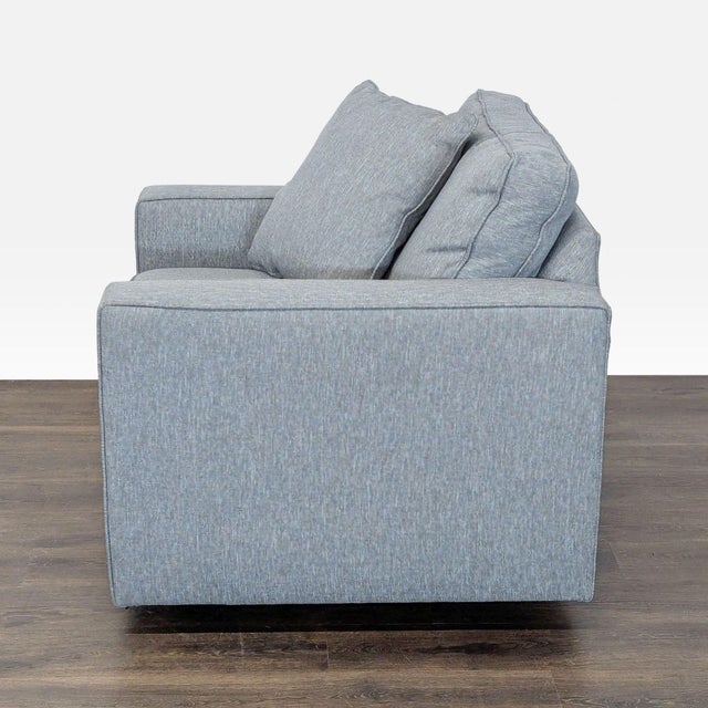 Modern Room & Board Modern Gray Lounge Chair With Cushions For Sale - Image 3 of 7