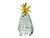 Late 20th Century Tall Crystal Pineapple With Gold Crown of Leaves For Sale - Image 4 of 6