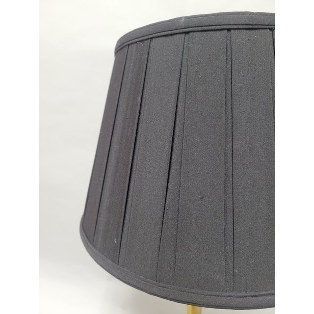 American 1970s Chapman Style Brass Trumpet Lamp For Sale - Image 3 of 3