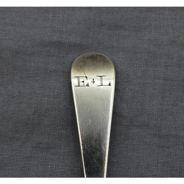 1808 English Set of Four Sterling Silver Teaspoons by Peter and William Bateman For Sale - Image 4 of 6