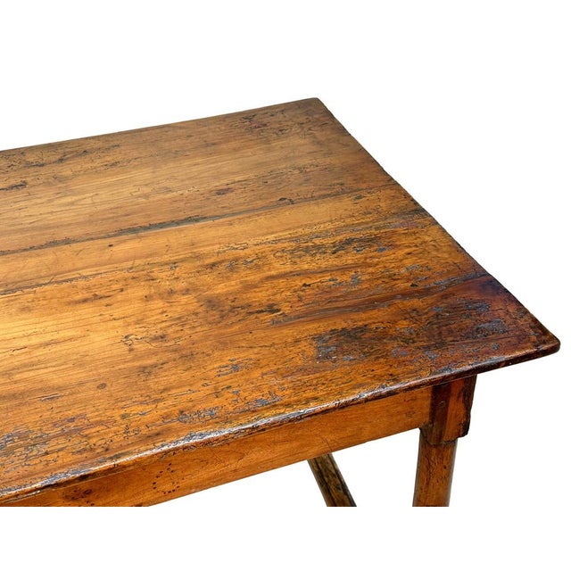 French Provincial Fruitwood Farmhouse Table, 1850 For Sale - Image 12 of 13