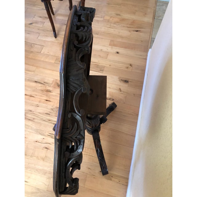 Early 19th Century Antique Swiss Black Forest Marquetry Tilt Top Table and Matching Chair Set For Sale - Image 9 of 12