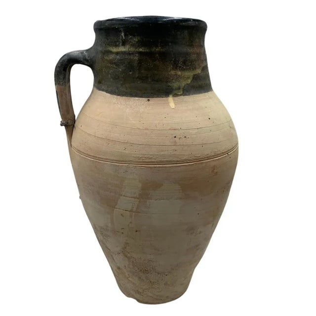 French Provincial Vintage Turkish Terracotta Oil Jar For Sale - Image 3 of 6