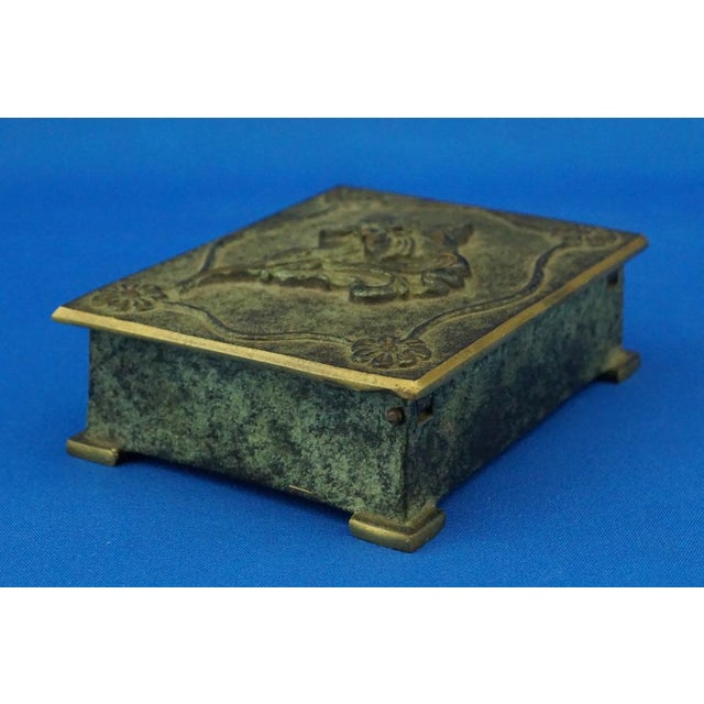 Vintage Danish Bronze Cigarette Box by Aedel Malm, 1920s For Sale - Image 6 of 18