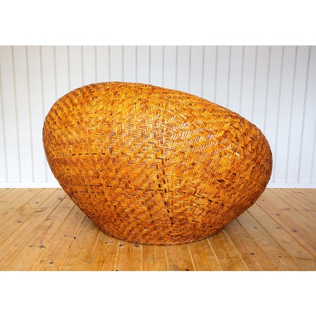 A rare and fabulously attractive pod armchair in lovely vintage condition. One of two of these wonderful chairs we...