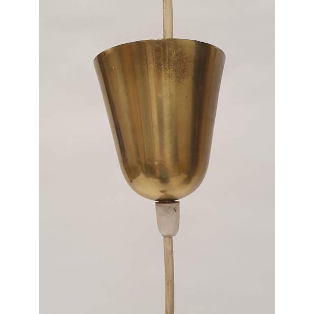 Black Model K2-49 Pendant Lamp by Paavo Tynell for Taito Oy, 1950s For Sale - Image 8 of 13