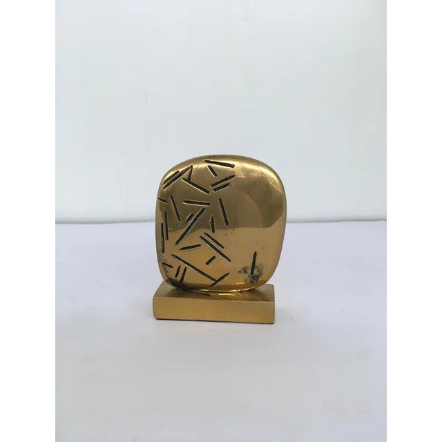 Post-Modern Bronze Abstract Sculpture with Base by Beppe Bonetti, 1980 For Sale - Image 9 of 10