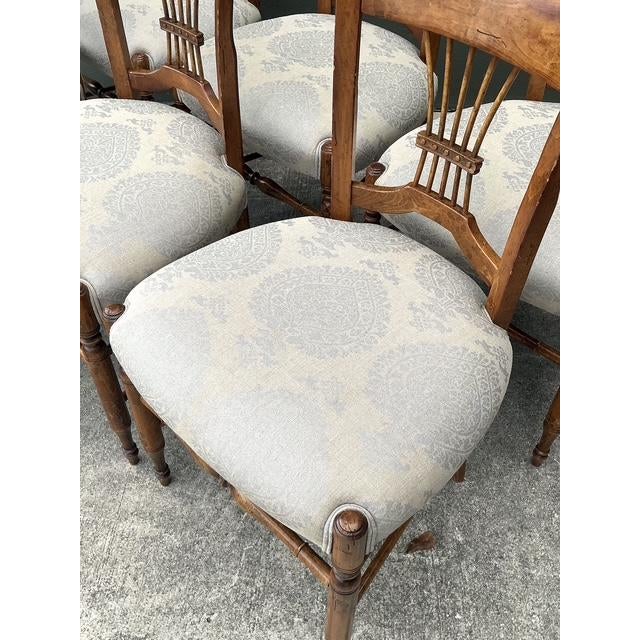 Neoclassical Vintage Baker Harvest Dining Chairs - Set of 6 For Sale - Image 3 of 6