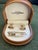 Rare Vintage “Lancel” Paris Gold Plate & Steel Cufflinks & Tie Bar Original Case For Sale - Image 9 of 10