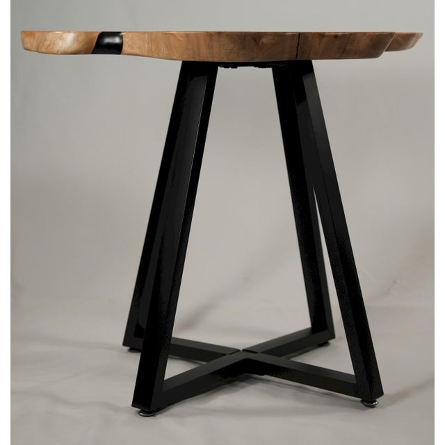 Slanted Table No. 1 – Sculptural Spalted Maple Coffee Table For Sale - Image 4 of 9