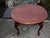 Thomasville Cherry Wood Table Vintage Queen Anne Oval Side End Pull Out Shelf For Sale - Image 9 of 12