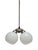 1970s Art Deco Style Pendant Light in Glass, Poland, 1970s For Sale - Image 5 of 7