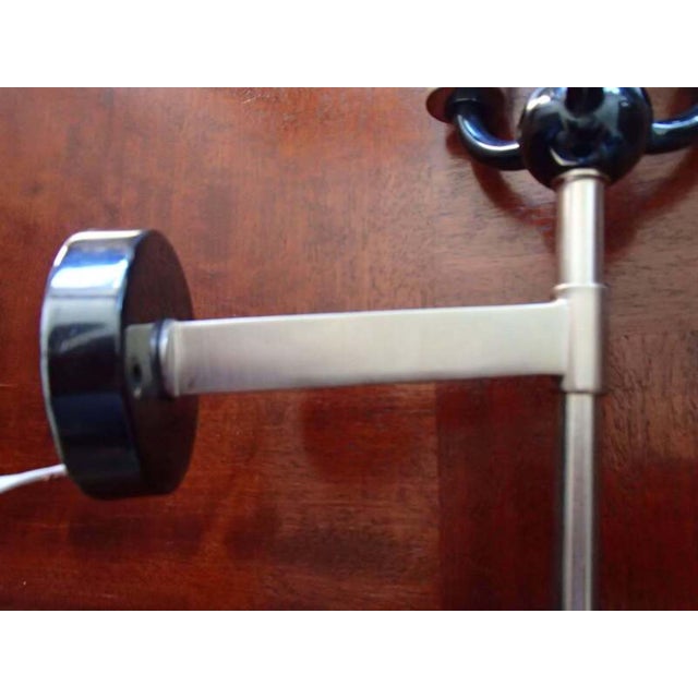 Mid-Century Modern Three-Flame Wall Lamps, 1950s, Set of 2, in Very Good conditions. Designed 1950 to 1959 European Plug...