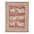 8 X 10 Apadana's Modern Samarkand Style Handmade Indian Wool Rug in Red For Sale