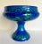 Mid-Century Modern Vintage Italian Ceramic Glazed Pedestal Bowl For Sale - Image 3 of 13