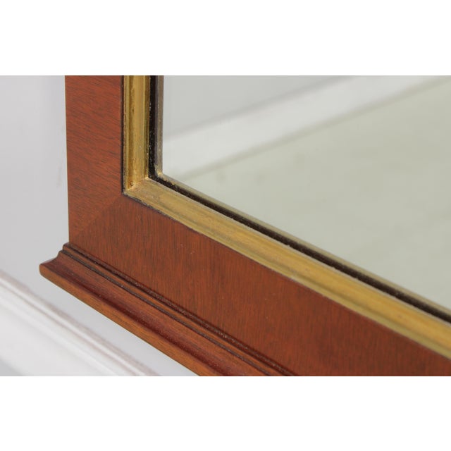 Vintage Mahogany Pediment Top Wall Mirror For Sale In Philadelphia - Image 6 of 14