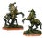 After Guillaume Coustou the Elder, The Marly Horses, France, 19th Century, Bronze and Marble, Set of 2 For Sale