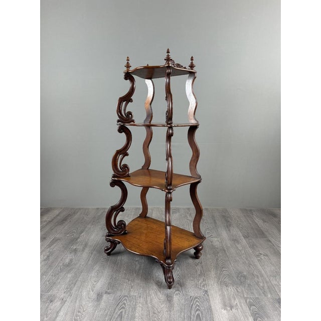 19th Century Carved Oak Shelf For Sale - Image 4 of 12