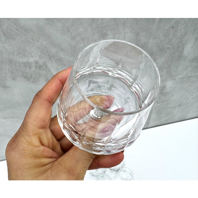 1970s Vintage Cut Crystal Cognac Glasses, 1970s, Set of 6 For Sale - Image 5 of 14