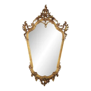 Vintage Italian Giltwood Mirror, Circa 1920