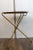 Mid-Century Italian Tole Tray Table in Yellow With Pastoral Figural Scene For Sale - Image 11 of 14