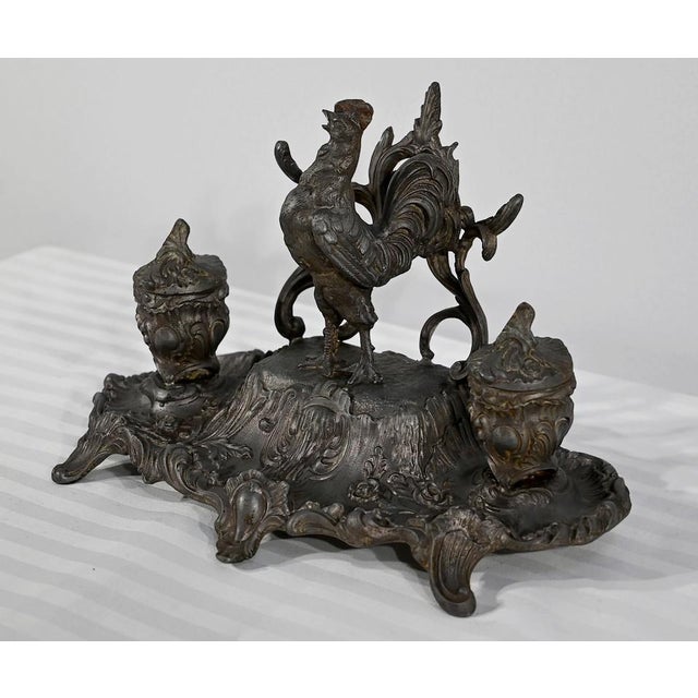 Late 19th Century Pewter Inkwell from A.Bossu, 1890s For Sale - Image 3 of 18