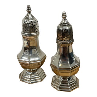 Plated Salt and Pepper Shakers, 20th Century For Sale