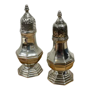 Plated Salt and Pepper Shakers, 20th Century