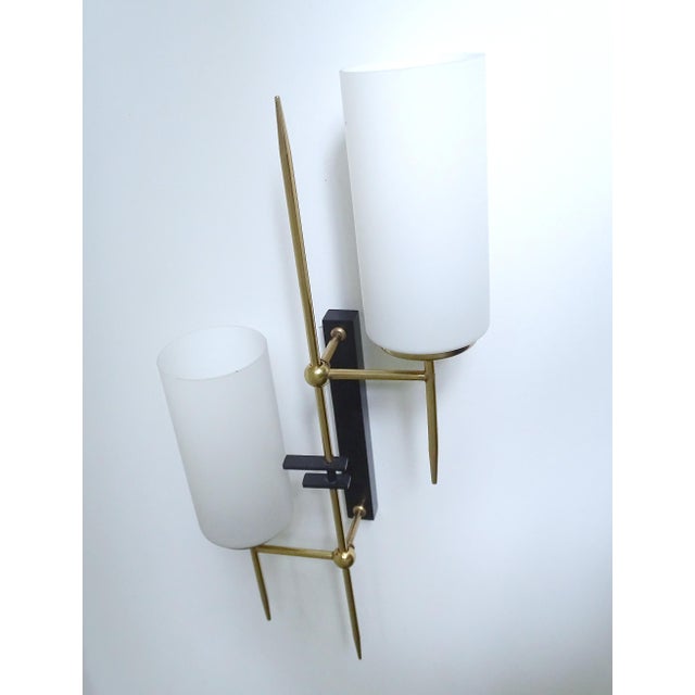 Metal Wall Lights from Lunel, 1960s, Set of 2 For Sale - Image 7 of 15