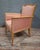 Pink Art Deco Style Armchair in Light Molded Wood, 1930s For Sale - Image 8 of 9