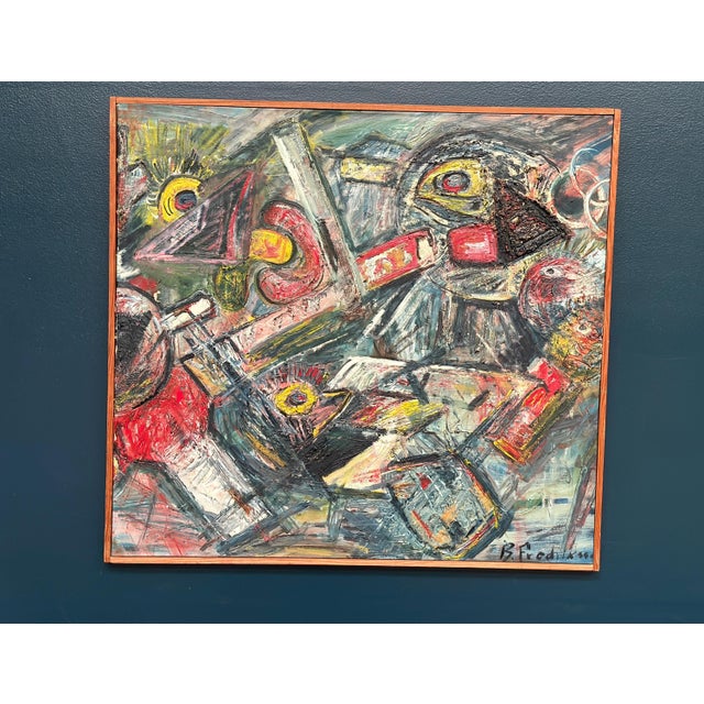 Bengt Fredriksson, Composition, 1960s, Oil on Canvas For Sale - Image 18 of 18
