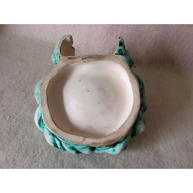 Ceramic Antique Austrian Vienna Secession, Mask Tray Manner of Wiener Werkstatte For Sale - Image 7 of 8