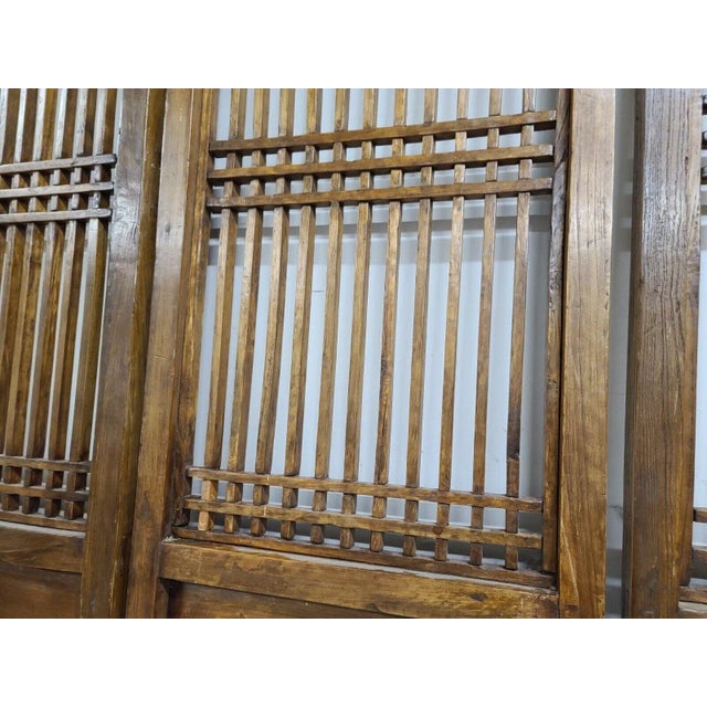 Antique Chinese Temple Doors Panels Screens Wall Art - Set of 4 For Sale - Image 10 of 13
