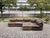 Vintage Brown Leather Sofa from Rolf Benz, 1970s, Set of 6 For Sale - Image 16 of 18