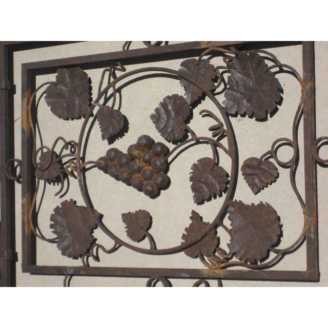 Metal Lantern Panel with Grapevine Detail For Sale - Image 7 of 7