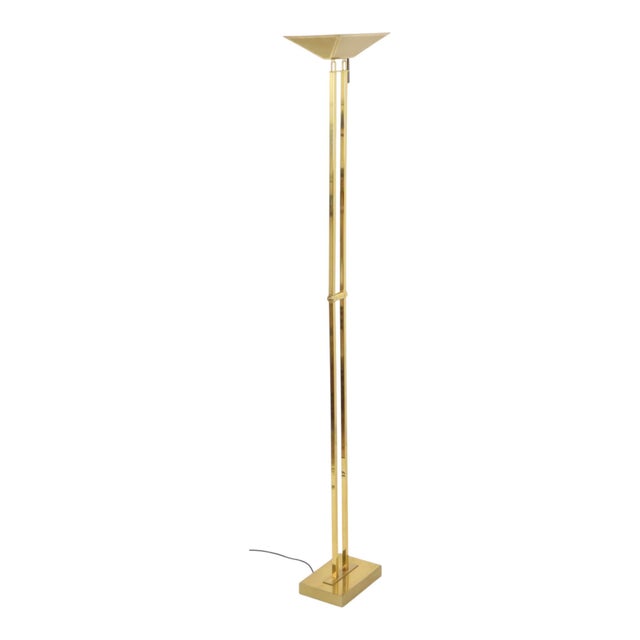 Gilt Floor Lamp from Deknudt, 1970s For Sale - Image 16 of 17