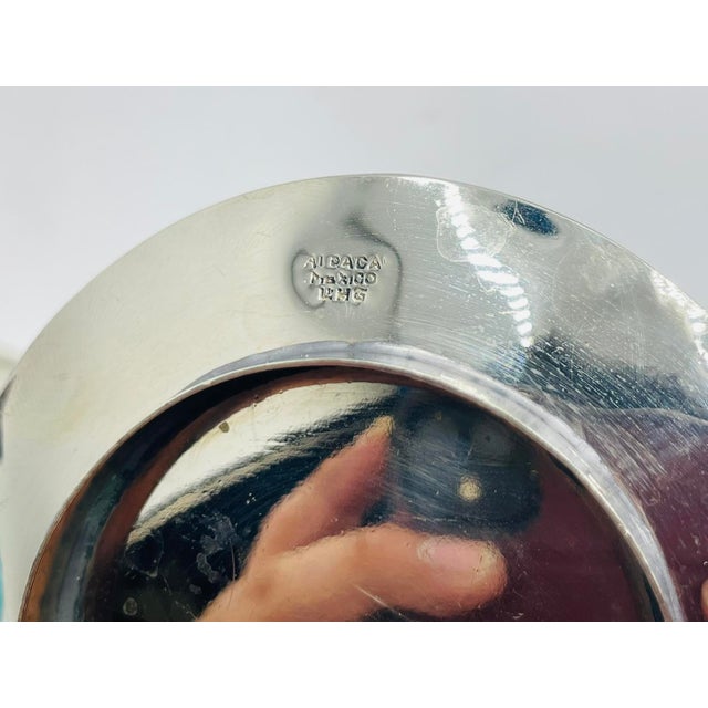 1960s Mexican Alpaca & Abalone Sugar and Creamer Set, Mexican Modernism, by LHG For Sale - Image 18 of 18