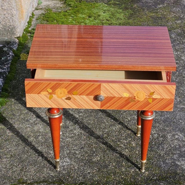 Mid-Century French Nightstand in High Gloss Wood For Sale - Image 16 of 18