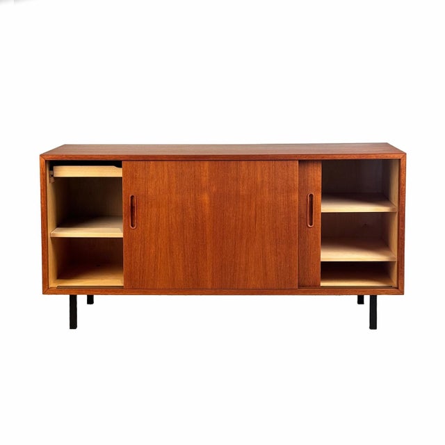 Mid-Century Modern Vintage Danish Teak Sideboard For Sale - Image 3 of 7