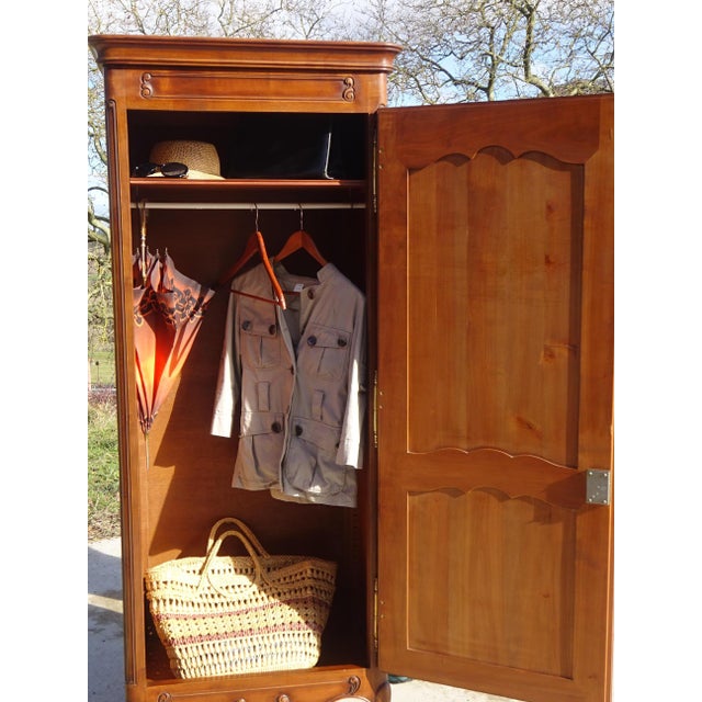 Louis XV Style Cherrywood Bonnetière, 1980s For Sale - Image 10 of 18