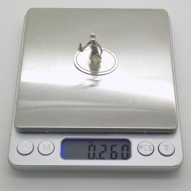 Silver Vintage Dutch Handmade Silver Quaker Figurine, 1978 For Sale - Image 8 of 11