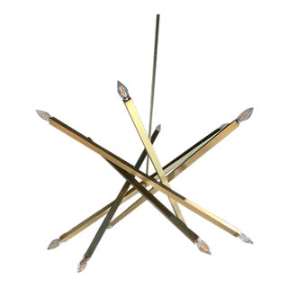 Regina Andrew Viper Chandelier in Natural Brass For Sale
