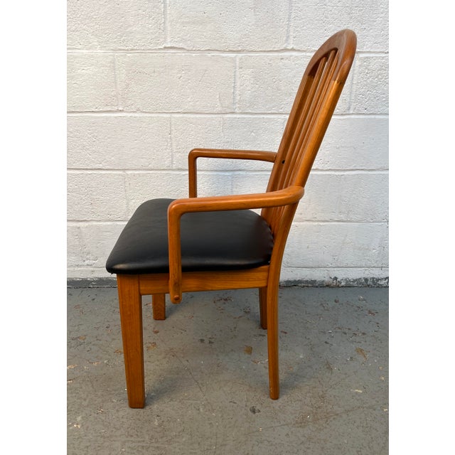 Set of Six Mid-Century Teak Dining Room Chairs For Sale - Image 16 of 18