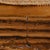 Gold French-Style Giltwood Upholstered Curule Vanity Bench in Pale Gold Damask For Sale - Image 8 of 9