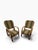 Brown Rattan Armchairs in the style of Audoux Minet, France, 1950s, Set of 2 For Sale - Image 8 of 18