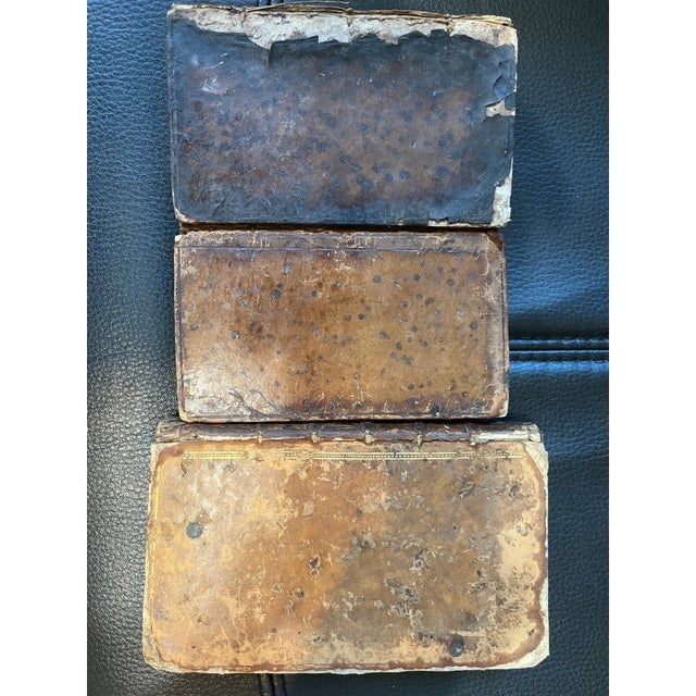 1779 Jean Racine (2 Vols) & 1782 Epitaphs - 18th C. French Leather Books For Sale In San Francisco - Image 6 of 6