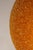 Gold French Pendant Light in Textured Orange Acrylic Glass, 1970 For Sale - Image 8 of 9