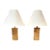 Mid 20th Century Mid Century Modern Gregory Van Pelt Cardboard and Wood Lamps, a Pair For Sale