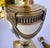 Metal Vintage Hollywood Regency, Empire, Neoclassical Cream Enamel & Brass Urn Table Lamp For Sale - Image 7 of 10